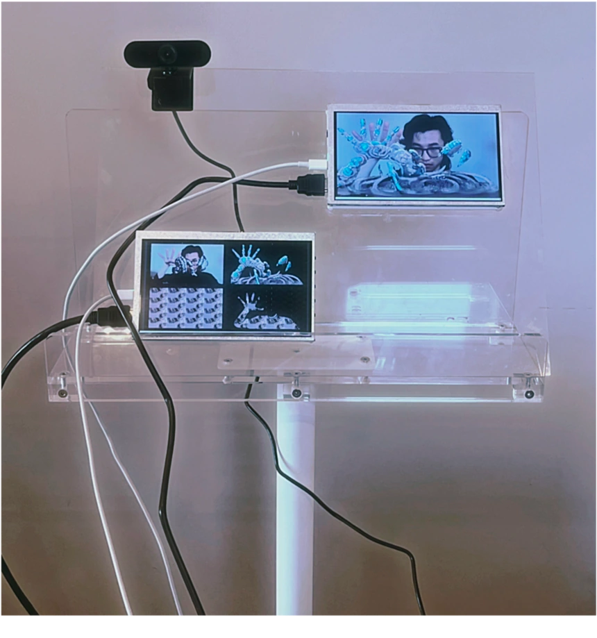 Installed screens showing the responsive digital fashion system